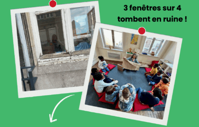 Appel à don : remplaçons les fenêtres de la salle des enfants!